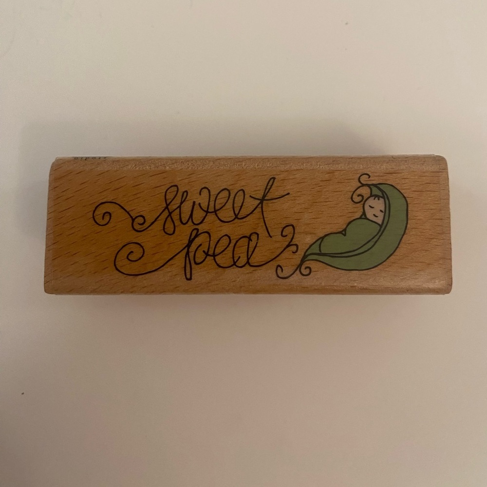 Studio G Kolette Hall Sweet Pea rubber stamp New